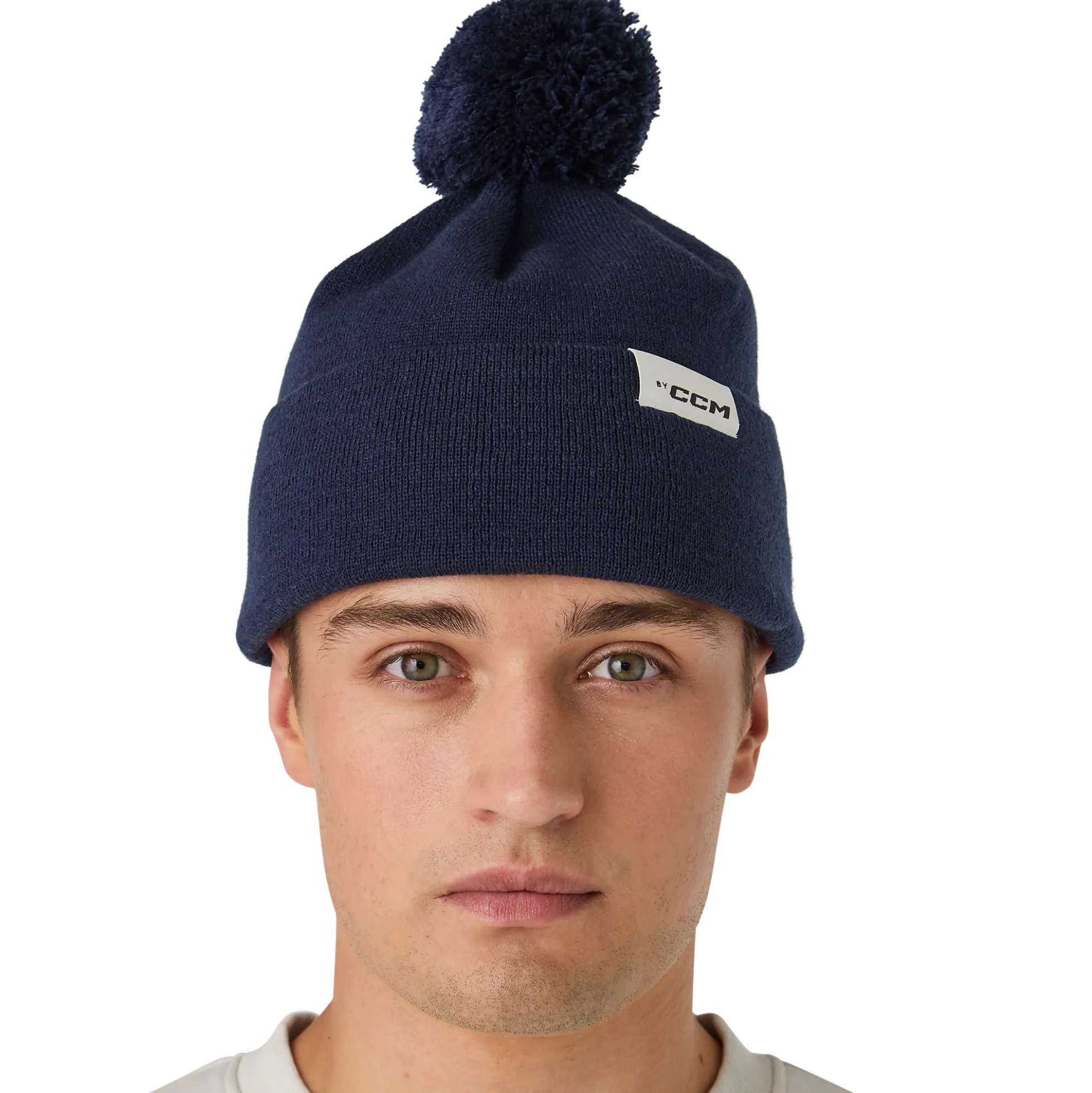Casual Strickmütze mit Bommel