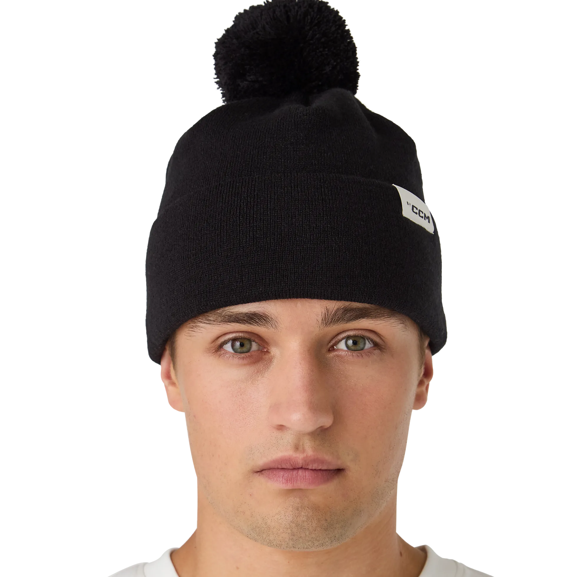Casual Strickmütze mit Bommel