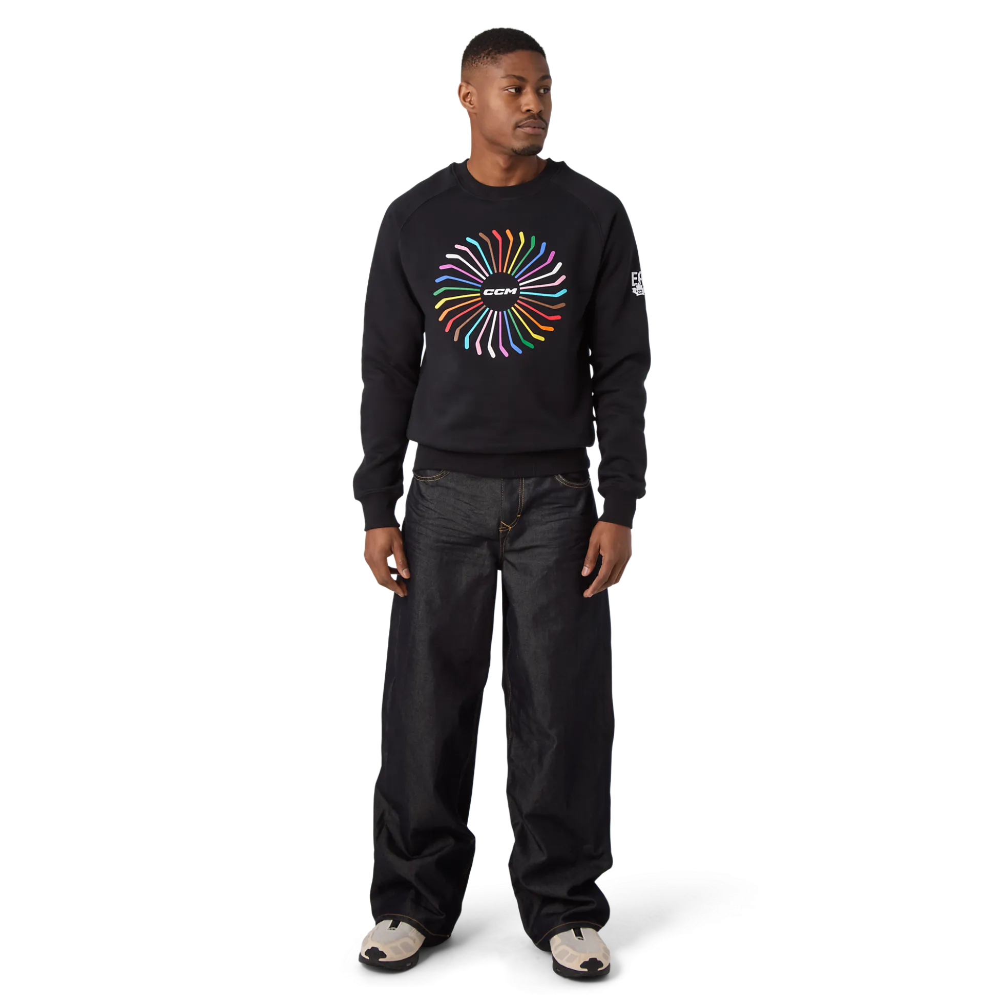 Erin Ambrose Pullover mit Regenbogen-Schläger