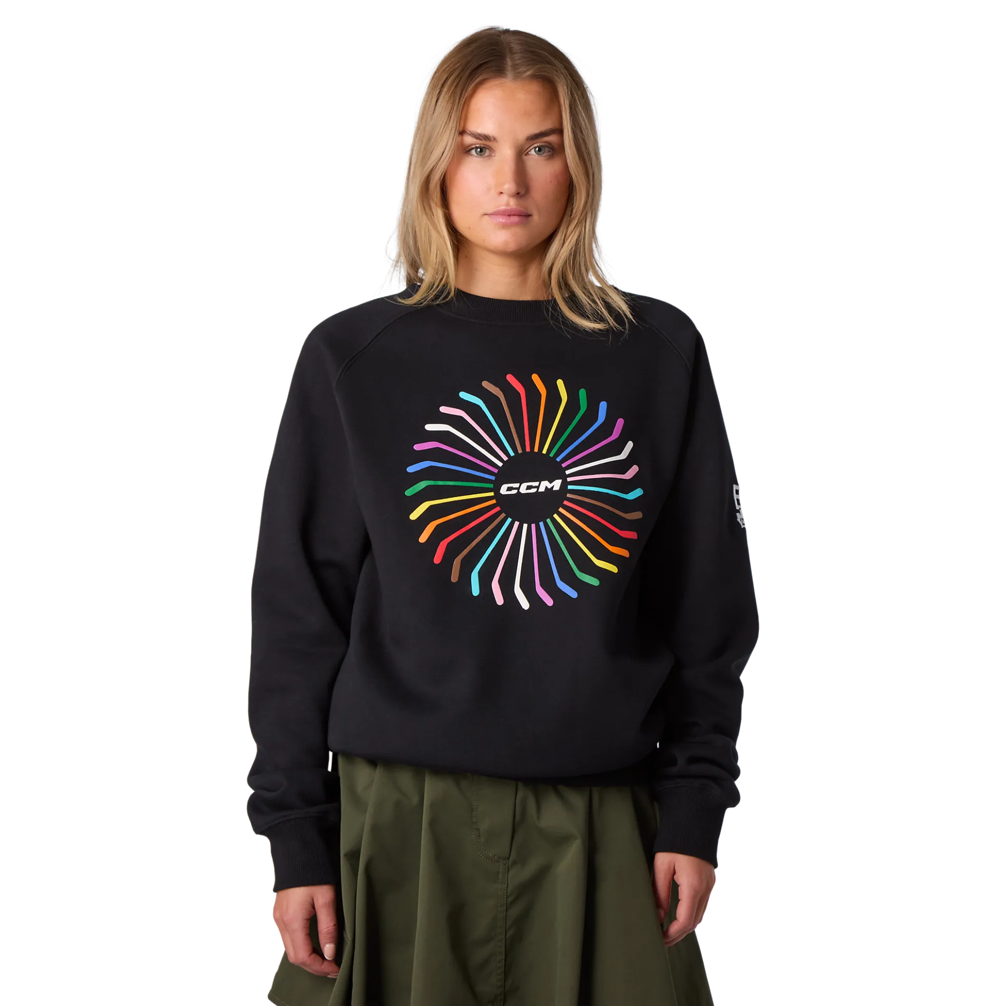 Erin Ambrose Pullover mit Regenbogen-Schläger