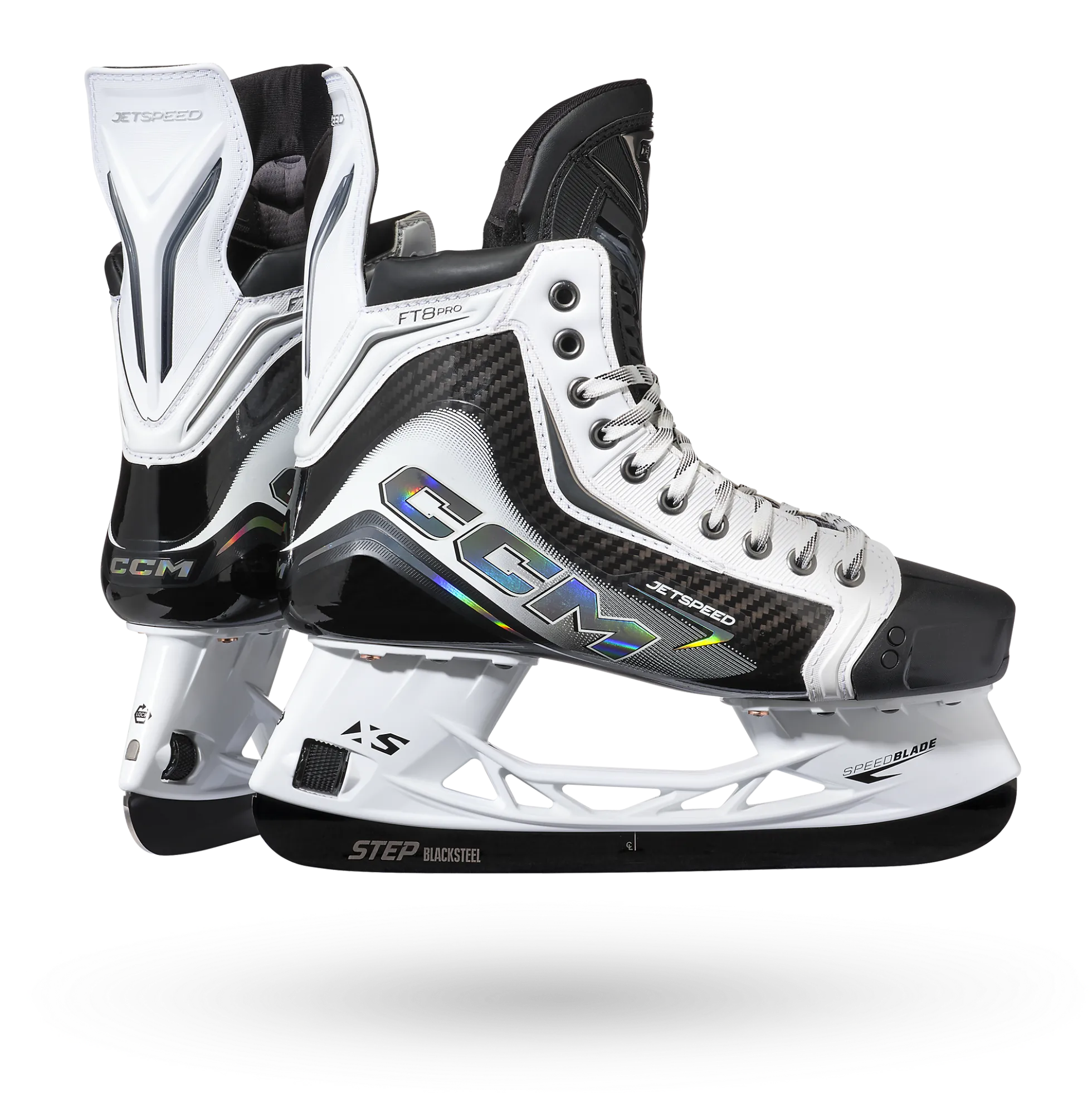 Jetspeed FT8 Pro Schlittschuh Weiße Sonderedition Senior
