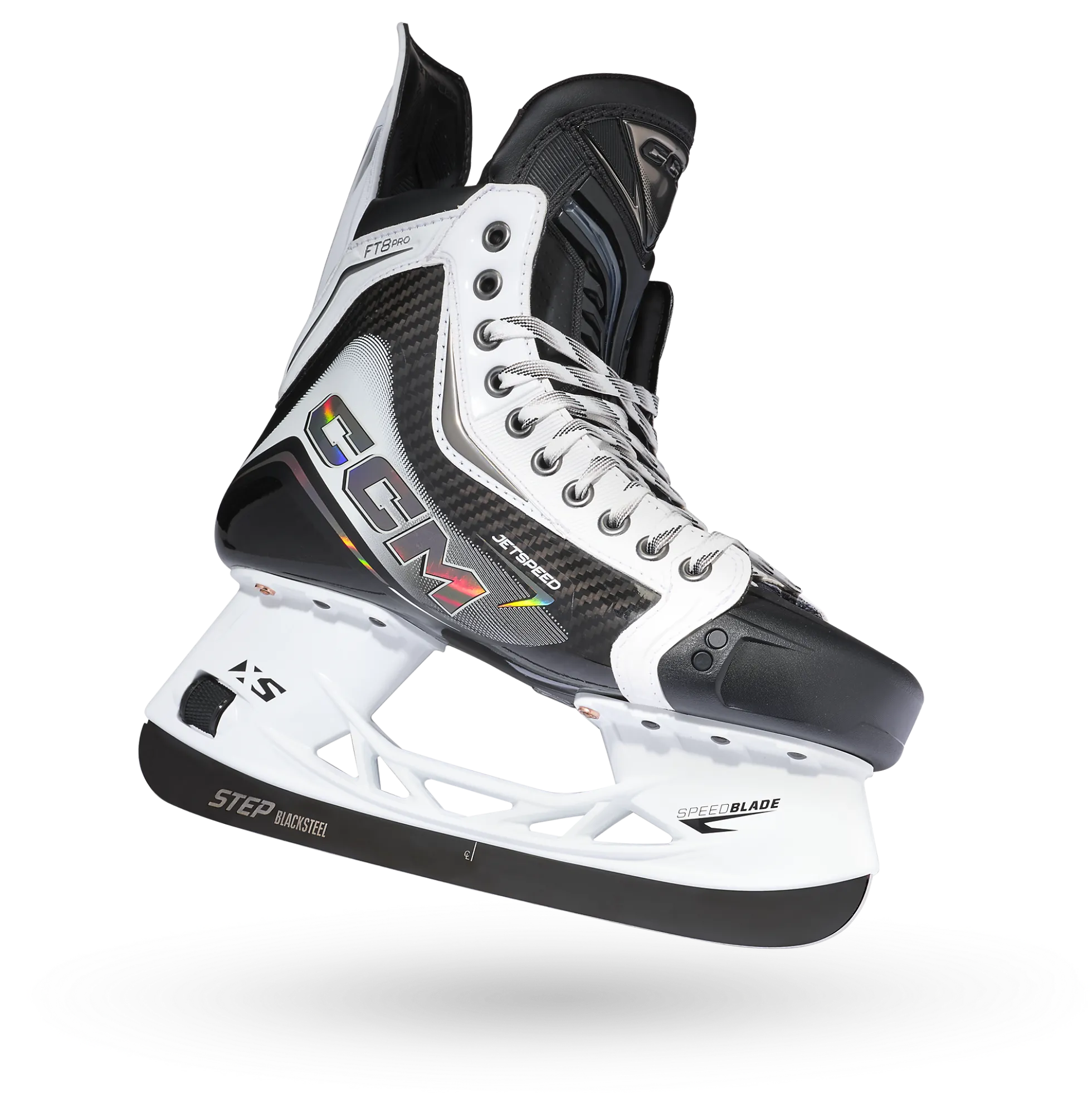 Jetspeed FT8 Pro Schlittschuh Weiße Sonderedition Senior