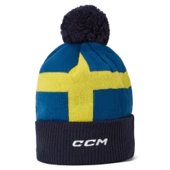 Sweden Flag Pom Knit