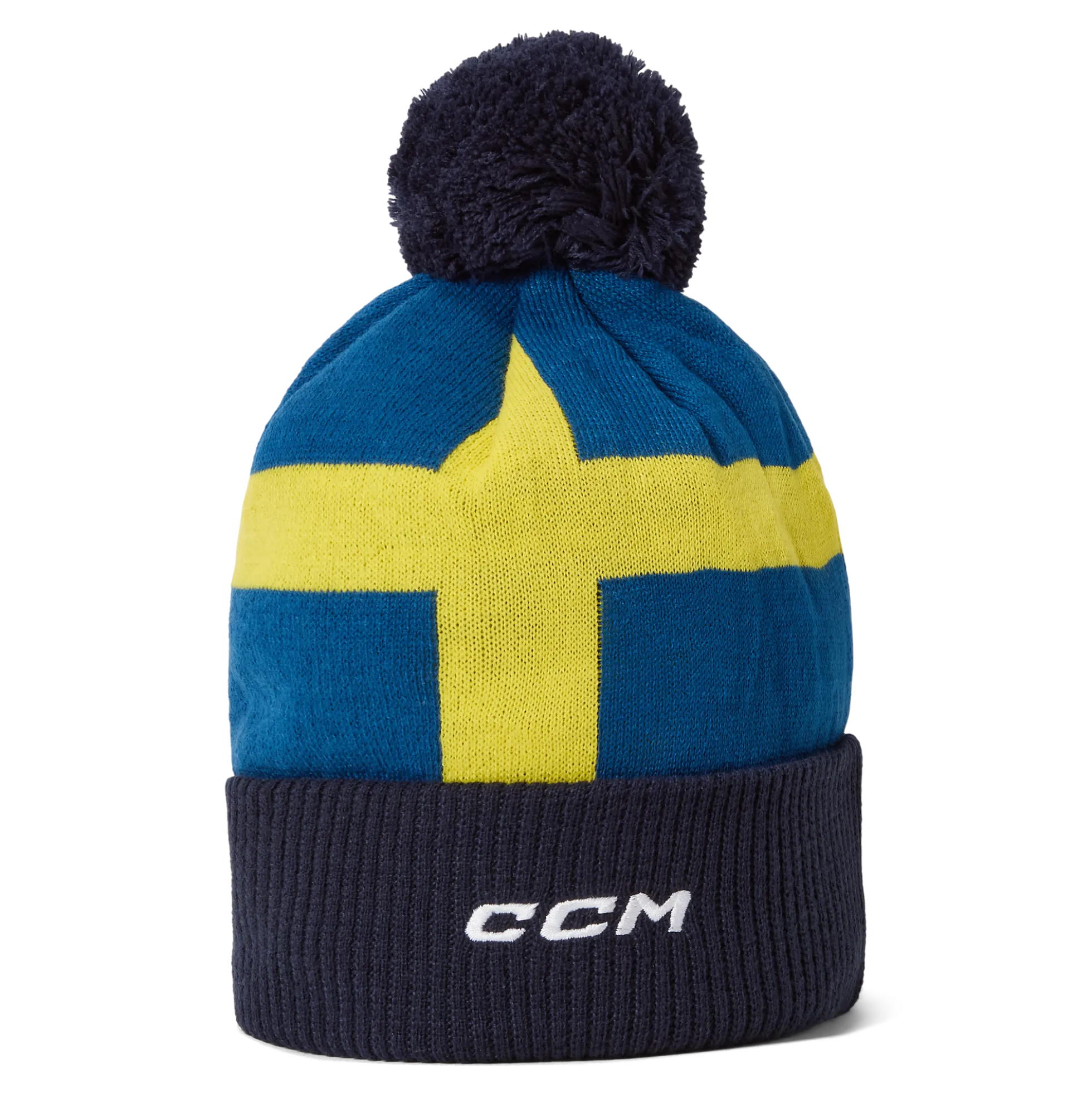 Sweden Flag Pom Knit