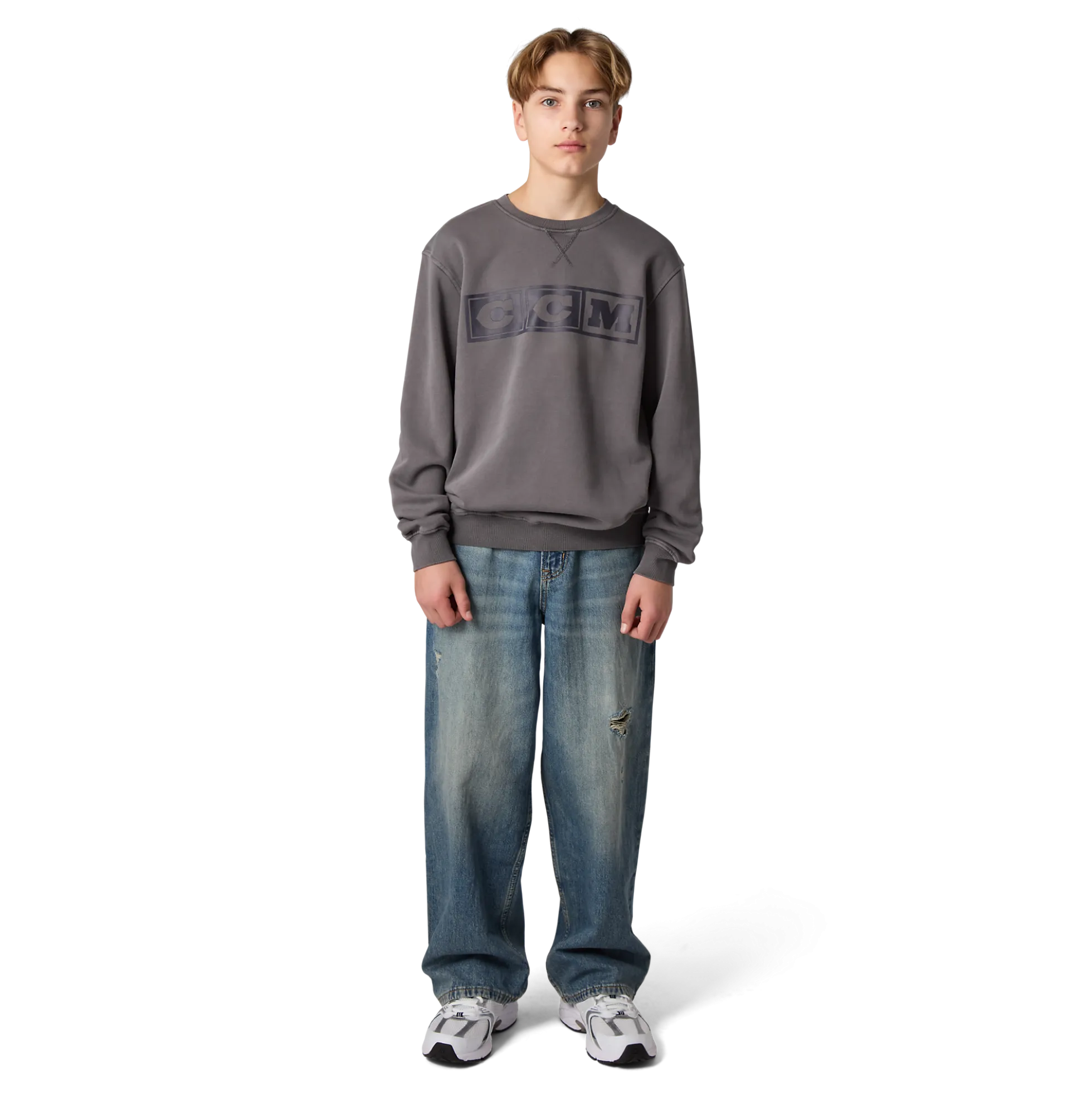 Vintage Rundhals-Pullover Kinder