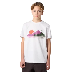 Winter Collection Kurzarm-T-Shirt mit Bergprint kinder