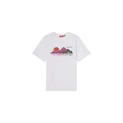 Winter Collection Kurzarm-T-Shirt mit Bergprint kinder