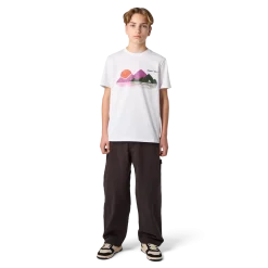 Winter Collection Kurzarm-T-Shirt mit Bergprint kinder